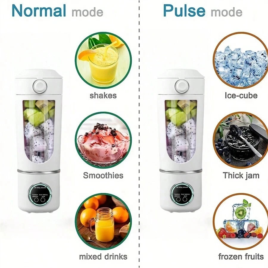 New Portable Juice Maker Blender for Shakes Smoothie 700ML Durable Juicer Steel Blades 2 In 1 Blender Bottle Smoothie Portable Secondary image