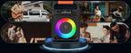 T17-T Karaoke Machine And Bluetooth earphones,Portable Speaker with LED Lights for Kids and Adults,Supports Bluetooth/USB/TF/AUX