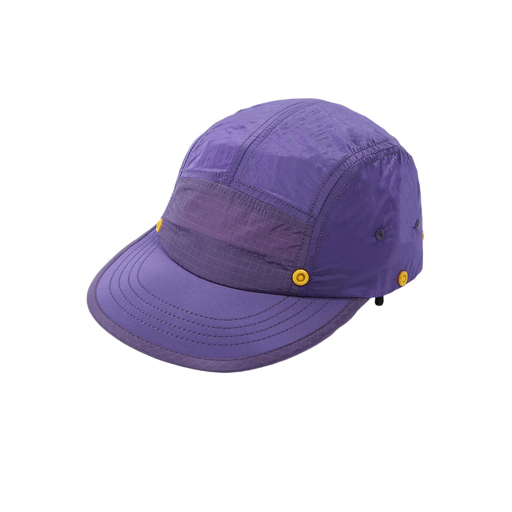 UPF50+ Sun Hat Detachable Neck Flap Quick Dry 5 Panel Camp Cap Outdoor Fishing Hiking Safari Hat Breathable Lightweight Unisex