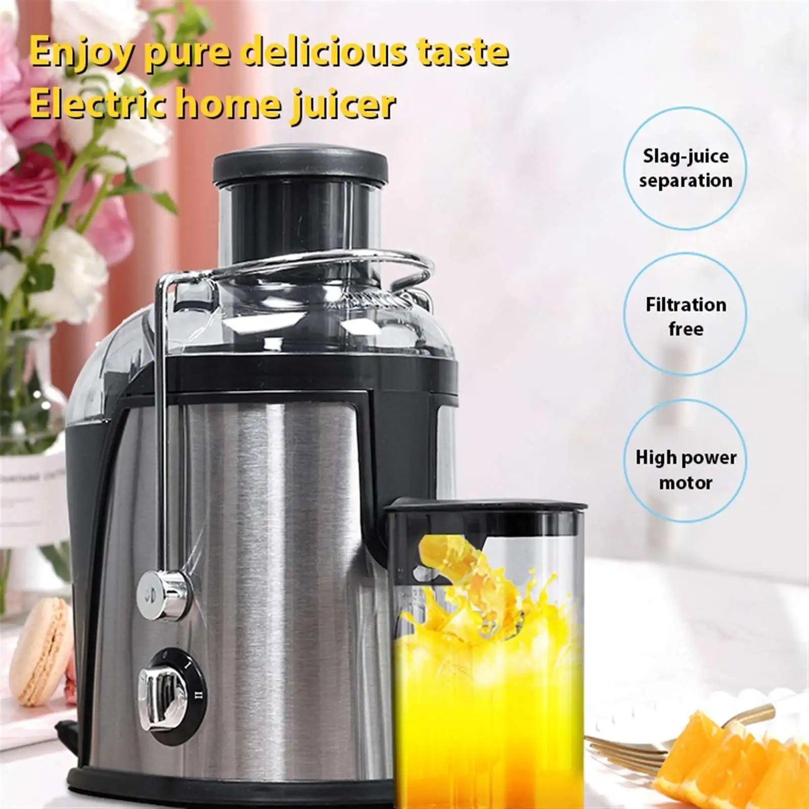 Juicer Machine, 400W Juicer with 3-inch Big Mouth for Whole Fruits and Veg, Juice Extractor with 2 Speeds, Easy to Clean