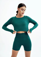 WAREBALL 2/3/4pcs Seamless Yoga Set Gym Clothes Sportswear Yoga Suits For Women Fitness Set Tracksuits Sports Bra Gym Leggings