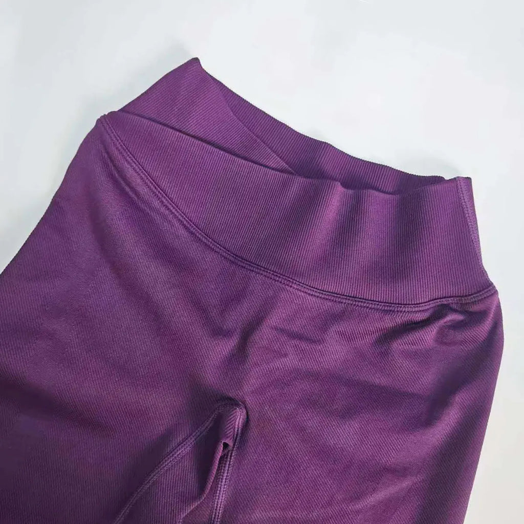 NCLAGEN Vision Flares Women's Gym Fashion Yoga Pants Front Cross High Waist Seamless Sports Leggings Fitness Wide-leg Trousers