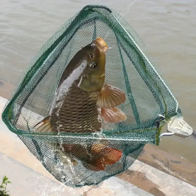 1Ultra-lightweight Foldable Fishing Net - Durable Aluminum Alloy Telescopic Handle - Ideal for any fishing adventure - Essential