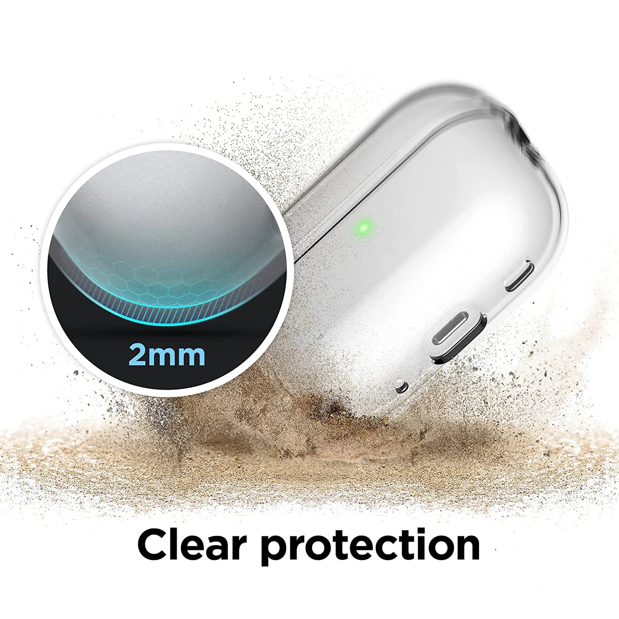 Clear Silicone Case for Airpods Pro 2 2022 Transparent Soft TPU Cover Case With Rope Earphone Accessories for Apple Airpod Pro 2