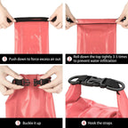 2L Portable Waterproof First Aid Bag Outdoor Emergency Kit Survival Home Car Travel Fishing Hiking Red Shoulder Straps Medical