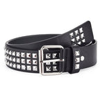 Fashion New Square Bead Rivet Belt Metal Pyramid Belt Men and Women Punk Hardware Jeans Belt Y2K Belt Designer Belt Women's Belt