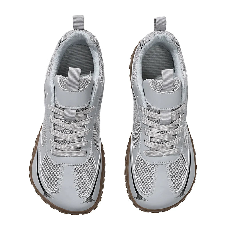 Unisex Wide Width Hiking Shoes Breathable Mesh Outdoor Trekking Sneakers Anti Slip Rubber Sole Walking Trainers Summer Autumn