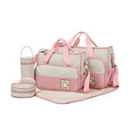 5pcs/set Large Capacity Baby Bag for Mom Travel Stroller Organizer Baby Diaper Bag Mummy Maternity Newborn Accessories Bag