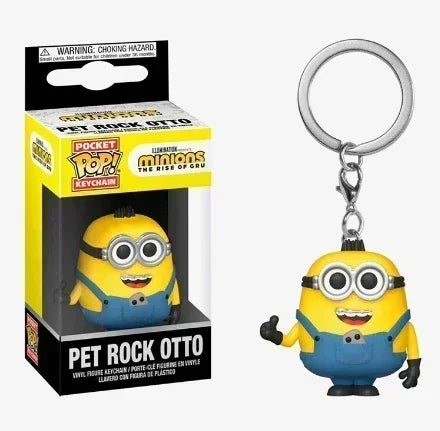 Funko Pop New Despicable Minions Me OTTO STUART KEVIN CARL Pajama Bob Agnes Pocket  Keychain Kids Toys