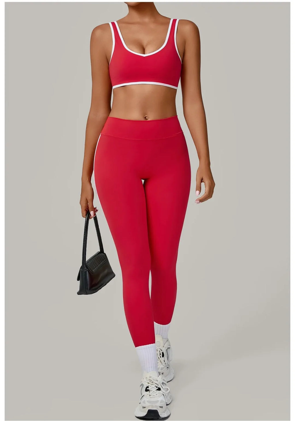 2PCS Women's Yoga Set High Waist Peach Hip Removable Padding Sports Bra Pants Fitness Suit Running Workout Gym Leggings Yoga Set