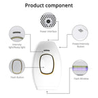 500000 Flash Painless Laser IPL Epilator Women Shaver Permanent Hair Removal For Body Face Bikini Underarm Hair Removal Machine