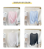 Women's Yoga Shirts Sports Tops Long Sleeve O-neck Breathable Running Shirt Loose Fitness Clothes Gym Sportwear Pilates T-shirts