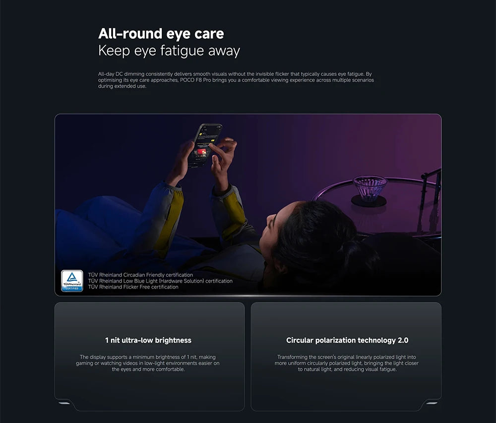 Global Version POCO F8 Pro 5G 6.59" Snapdragon® 8 Elite Mobile Platform 100W HyperCharge 6210mAh 50MP camera NFC IP68 XIaomi