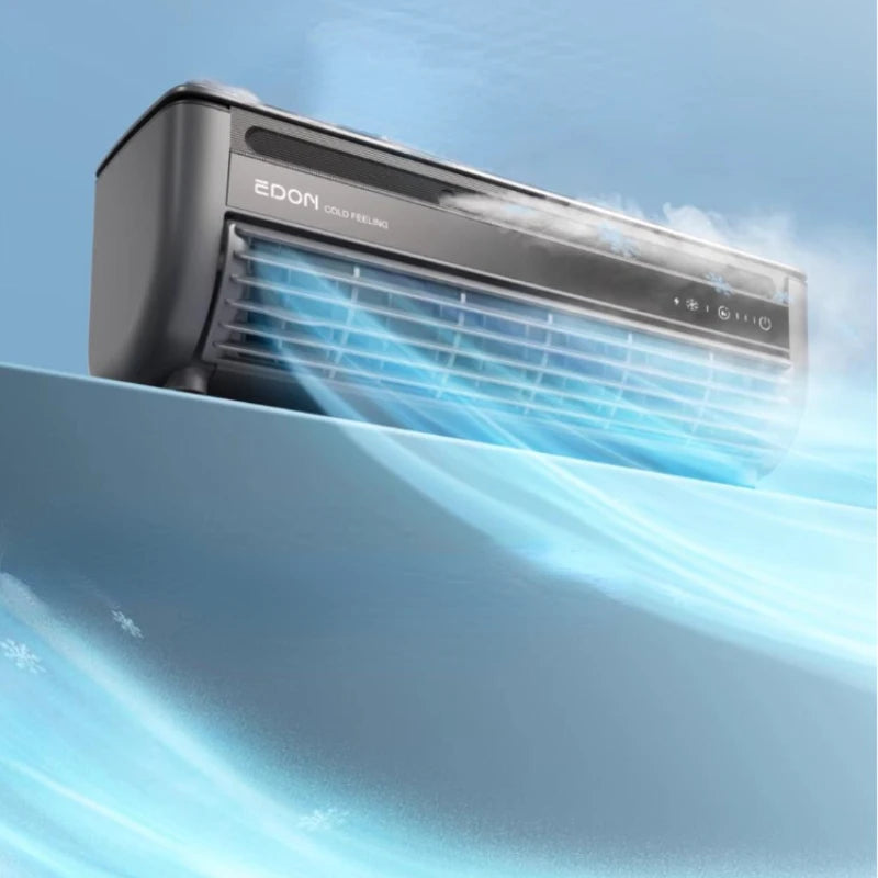 Kitchen Air Conditioner New Wall-mounted Cooling Fan Strong Wind Charging Fan Home Remote Control Main image
