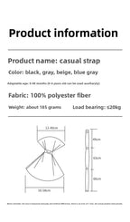 Portable Baby Sling Baby Carrier Wrap Toddler Backpack Shoulder Bag Bebe Carriers Newborn Backpacks Infant Bags for New Born