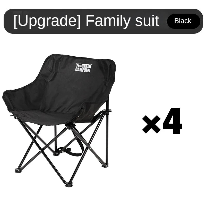 Outdoor Folding Moon Chair Portable Chair Camping Chair Picnic Gear Fishing Small Horse Stool Student Sketching