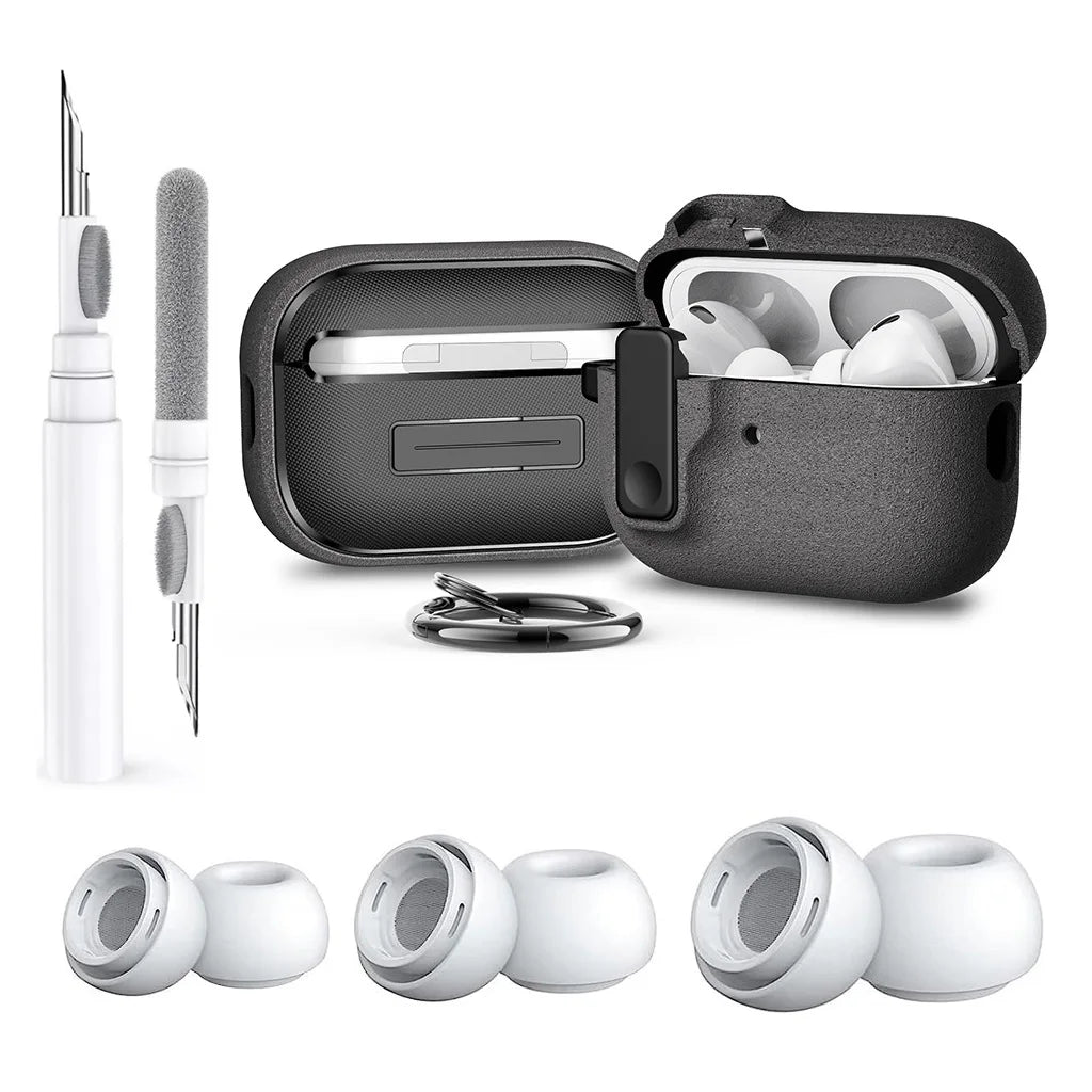 For AirPods Pro 2 Case Cover with Cleaner Kit,Shockproof Protective Case for Apple AirPod Pro 2nd 1st Generation Case