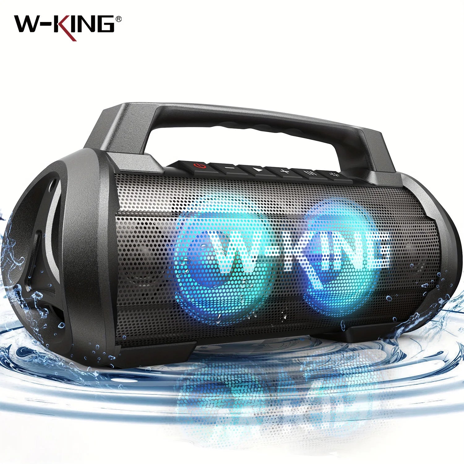W-KING 70W RMS Bluetooth Portable Speaker,  Speaker Wireless Loud IPX6 Waterproof Bluetooth Speakers with Subwoofer/Bass Boost Main image