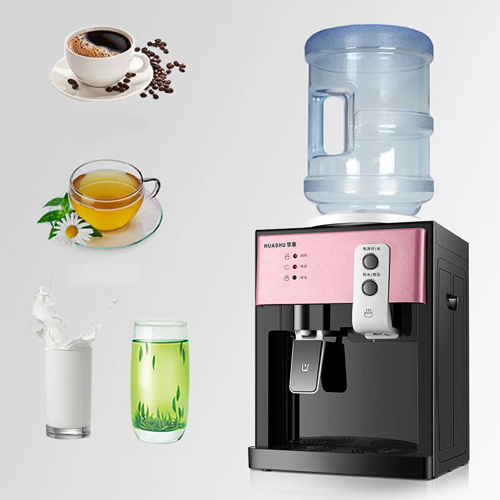 550W Electric Water Dispenser Hot Cold for 5 to 18L Drinking Fountain Top Loading Hot & Cold Water Dispenser Office Home Main image