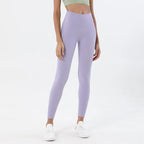 SOISOU Nylon Yoga Pants Gym Leggings Women Girl Fitness Soft Tights High Waist Elastic Breathable No T Line Sports Pants
