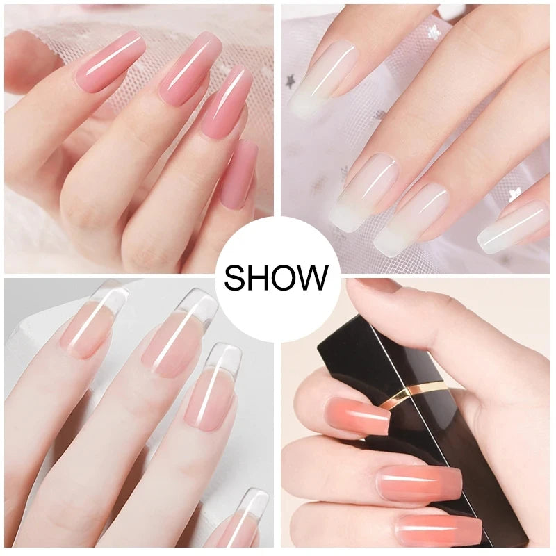 Nail Gel Polish Kit With LED Nail Lamp Semi-Permanent 27 Colors Soak Off Base&Top Coat Varnish Manicure Set For Nails Salon Kit