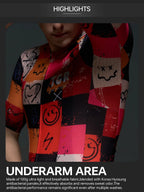 X-TIGER Summer Men's Cycling Jersey Short Sleeve Slim Fit GRAFFITI ART STYLE Breathable Maillot for Mountain Road Bike Pro