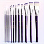 7/11pcs Professional painting brush set, wide and delicate brushes for artistic makeup and design, facial and body art brushes