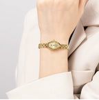 BERNY Gold Watch for Women Ladies Wristwatch Gold Quartz Jewelry Bracelet Set Minimalist Watch Multicolor Small Ladies Watches