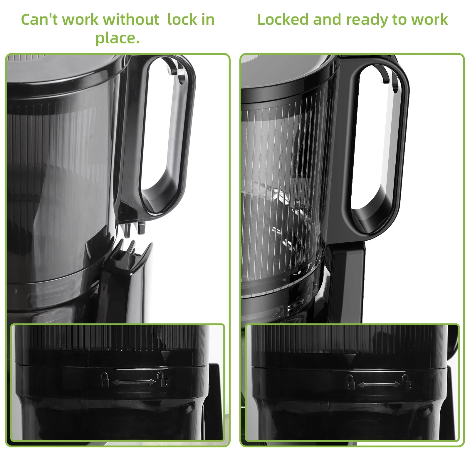 BioloMix Cold Press Juicer,with 130mm Feed Chute,Fit Whole Fruits & Vegetables,High Juice Yield,BPA FREE Slow Masticating Juicer