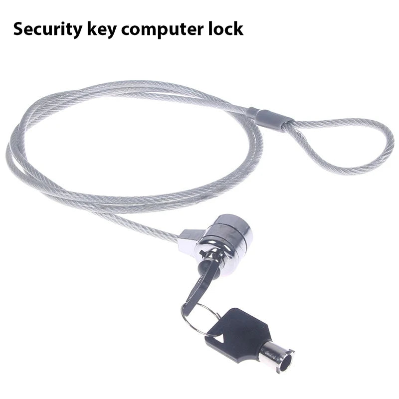 Laptop Lock Key Lock 1.2m Long Thick Anti Shear Steel Wire Lock Secure And Anti-theft Main image