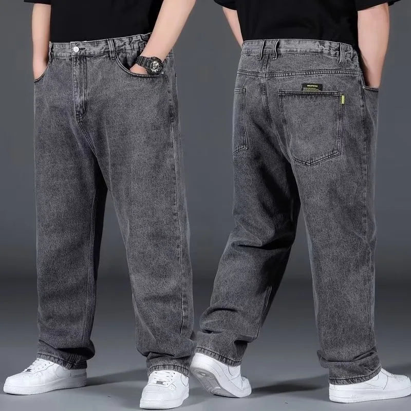Oversize Jeans for Man Male Jeans Pants Denim Pants Men's Jean Big Size Baggy Y2k Mens Cargo Black New Wide Leg Trousers Main image