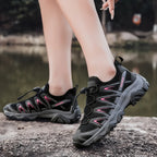 Women Summer Hiking Shoes Breathable Lightweight Outdoor Trekking Sneakers for Mountain Climbing