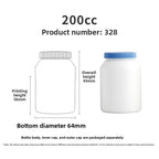 New HDPE 200ml 90 Capsules DHA Vitamin Tablets Deep Sea Fish Oil Capsules Food Grade Health Supplement Bottle