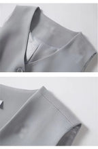 Spring Summer Korean Fashion Vest 2025 New Women Short Fashion V-neck Sleeveless Casual Blazer Waistcoat Coats Female Tops