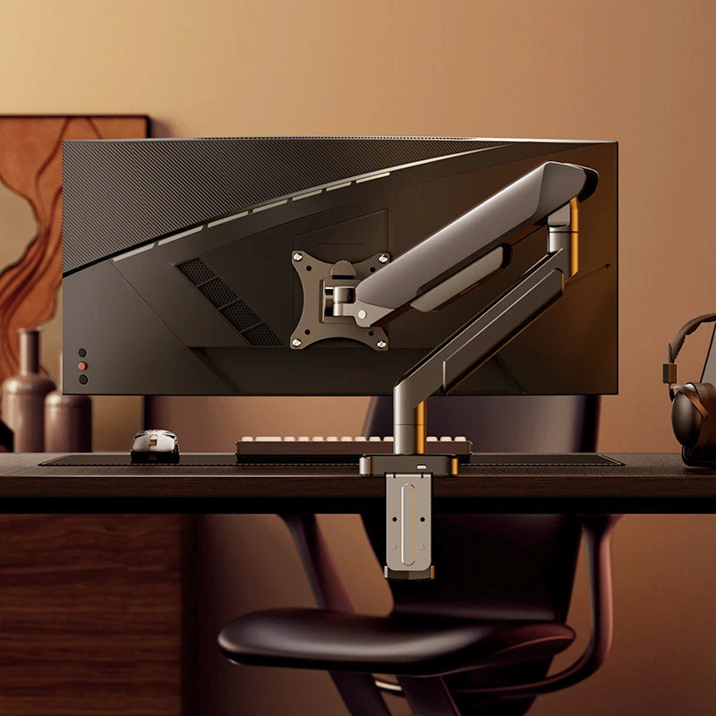 Universal Single Monitor Bracket Up To 32 Inches And 19.8 Lbs Per Screen Computer Desk Mount Stand Adjustable Computer Bracket Main image