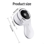 Electric Lint Remover Fabric Shaver LCD Display USB Rechargeable Portable Clothes Fuzz Remover Hair Balls Trimmer for Home