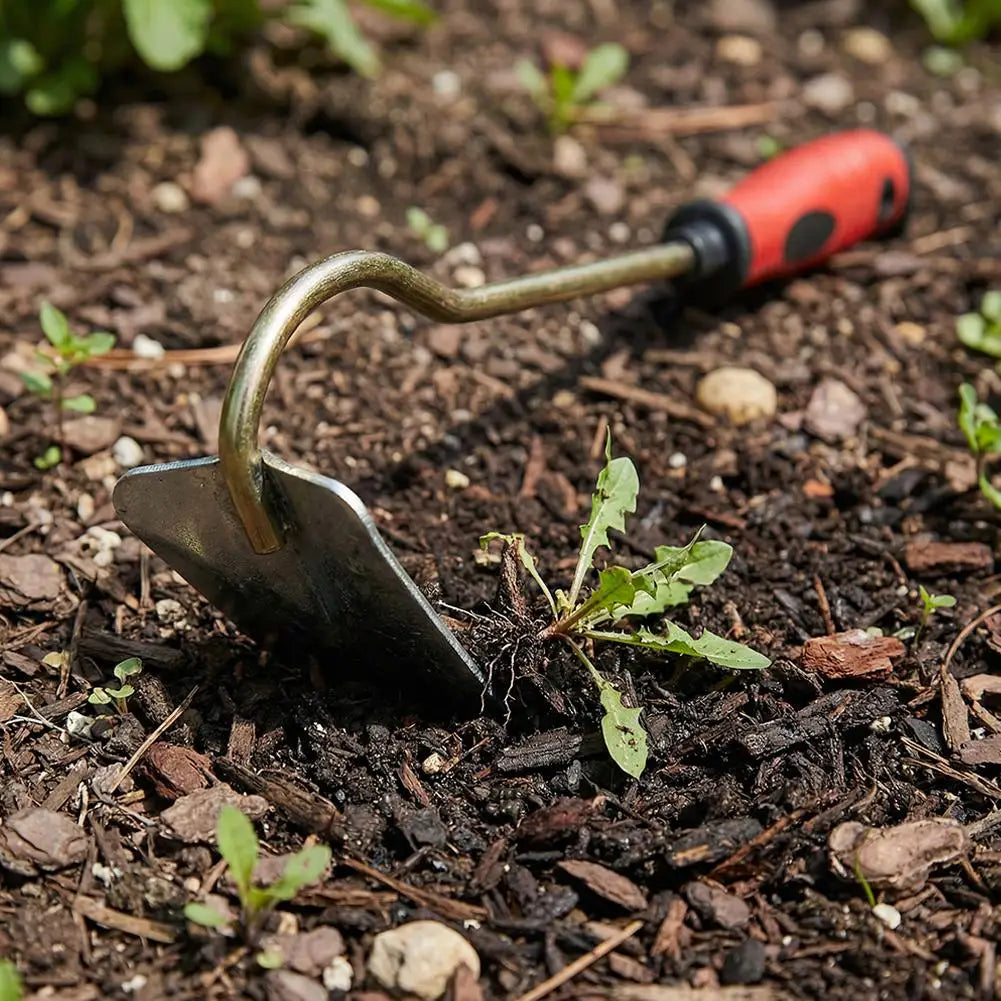 Small Pointed Garden Hoe with Ergonomic Handle Handheld Weeding Tool for Yard Planting Weeding O9D3