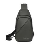 Men's Fashionable Casual Chest Bag Outdoor Cycling Waterproof Durable Sports Backpack Trendy Versatile Portable Crossbody Bag