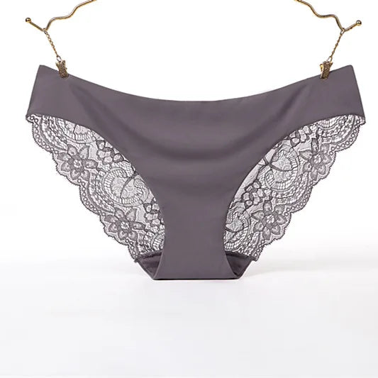 Woman Lace Panties Sexy Transparent Panty Low-Rise Cotton crotch Briefs Plus Size Ladies Underwear Intimates New Hot Sale