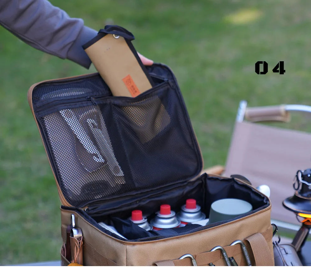 30-42L Tactical Camping Storage Bag - Insulated Folding Box for Picnic, Tableware & Field Equipment Waterproof