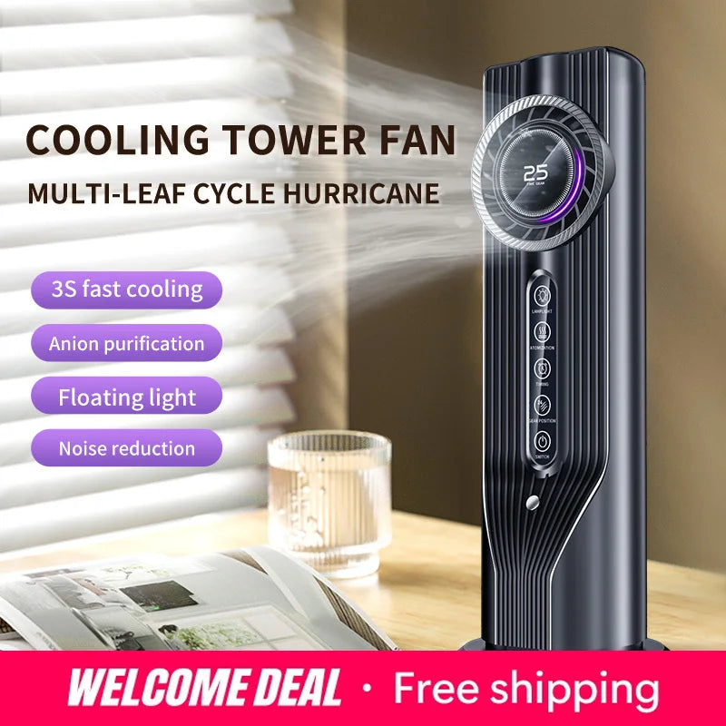 USB mini air cooler: nano spray humidification, water cooling, fast cooling, multi-speed timing, portable for office Air cooler