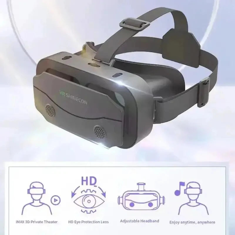 VR Glasses 3D Virtual Reality Headset Devices Helmet Lenses Goggles Smart For Smartphones Phone Cell Mobile Game Viar Viewer Set Secondary image