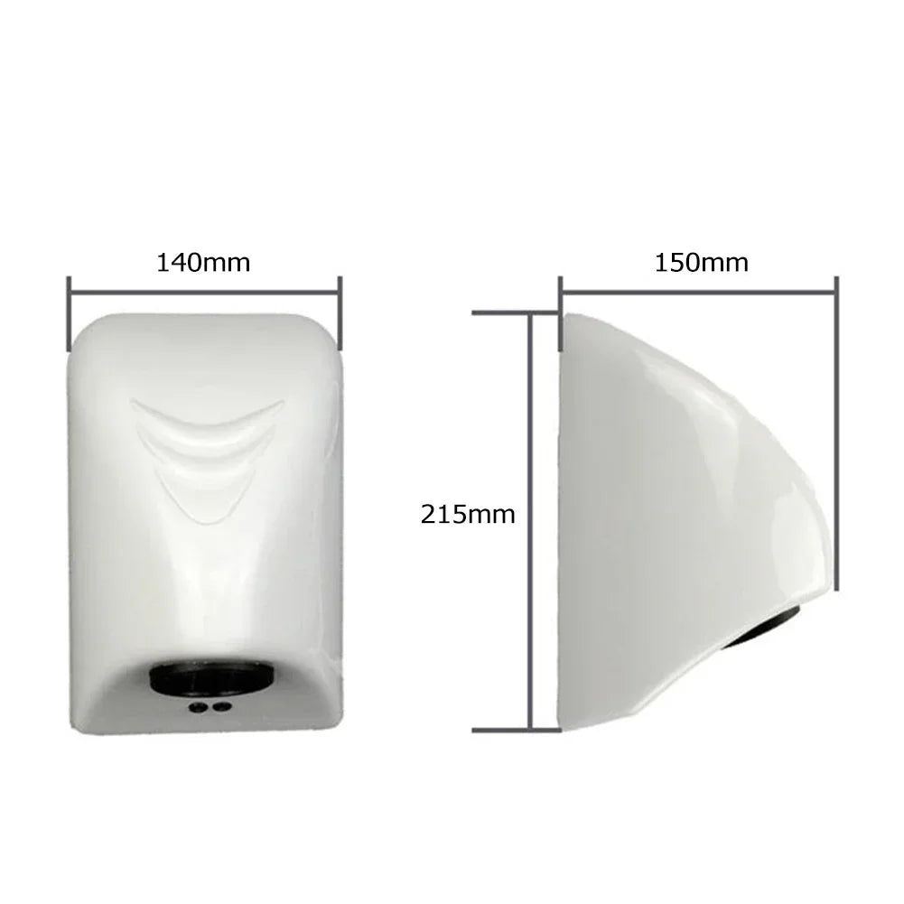 600W Hotel Automatic Hand Dryer Automatic Hand Dryer Sensor Household Hand-drying Device Bathroom Hot Air Electric Heater Wind