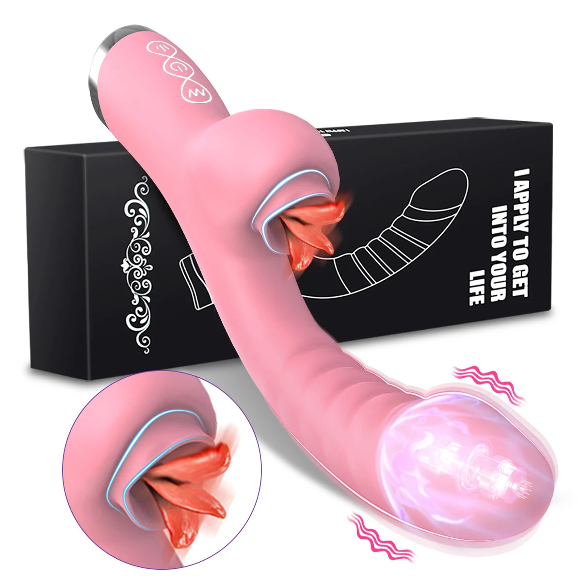 Clitoris Tongue Licking Female Vibrator For Women Dildo G Spot Clitoral Stimulator Vibro Masturbator Goods Adult Sex Toys Main image