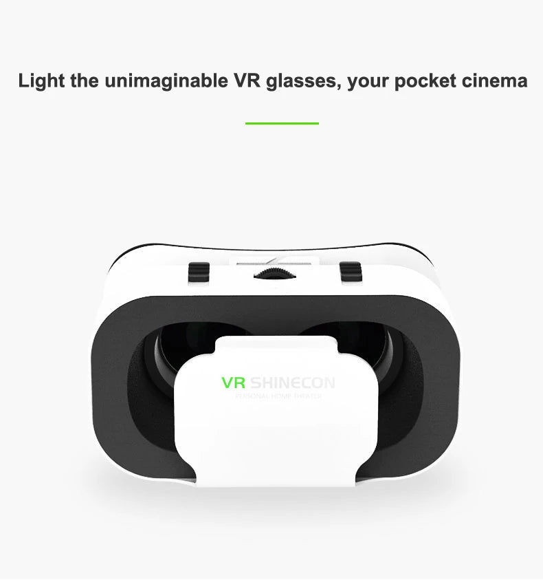 VR Glasses 3D Virtual Reality Headset Devices Helmet Lenses Goggles Smart For Smartphones Phone Cell Mobile Game Viar Viewer Set