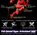 9L3D Printed Dragon Ball Son Goku Vegeta Beerus Frieza Anime Lucky13 Dummy13 Titan13 Action Figures Multi-Jointed Movable Toys
