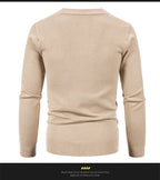 2024 M-5XL Autumn Men's Knitted Cardigan Thin V-neck Basic Elastic Slim Fit Thin Sweater Solid Color Casual Versatile Coat