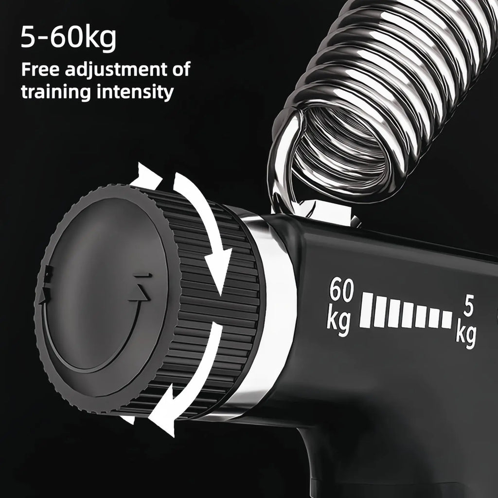 Adjustable Hand Grip Strengthener with Counter, Finger Exerciser Stretcher, Forearm Workout Equipment, Grip Ring Stress Ball, Hand Rehabilitation Trainer, Hand Strength Training Kit