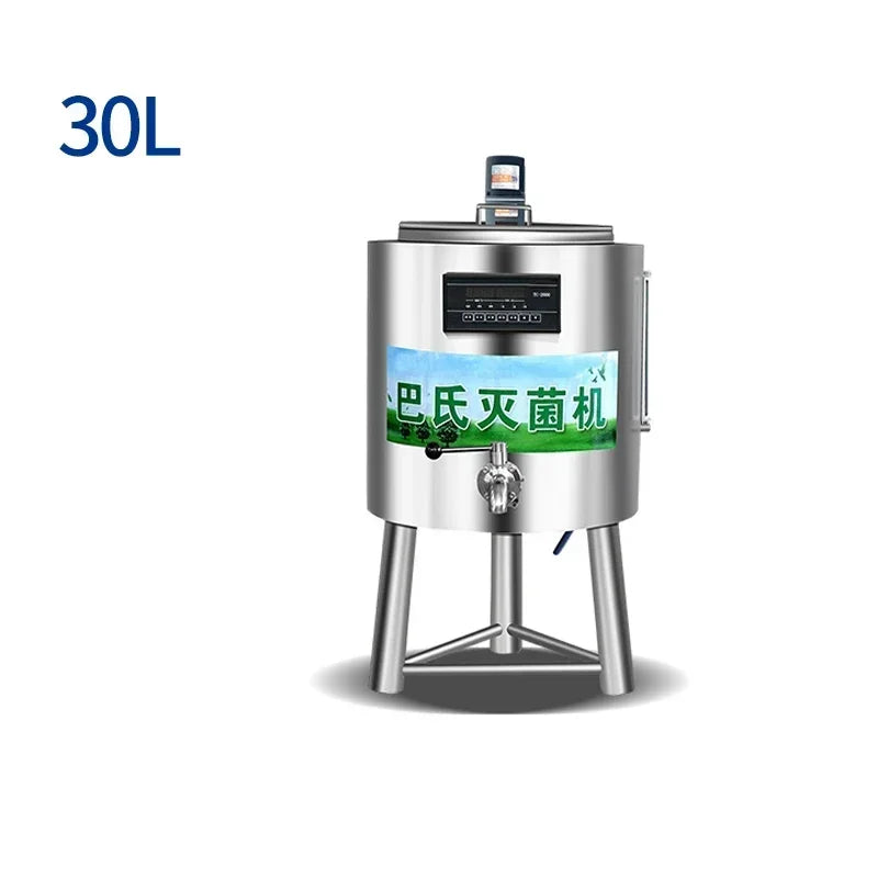 Home Electric 30L Commercial Pasteurization Tank Milk Pasteurization Machine Yogurt Cow Wine Farm Lawn Intelligent Sterilizer 22