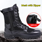 Summer Ultralight   Boots Men Womens Zipper Mesh Breathable Canvas Outdoor Hiking Shoes  Training Work Shoes